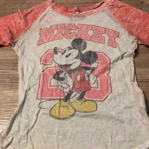 Baseball tee mickey mouse shirt